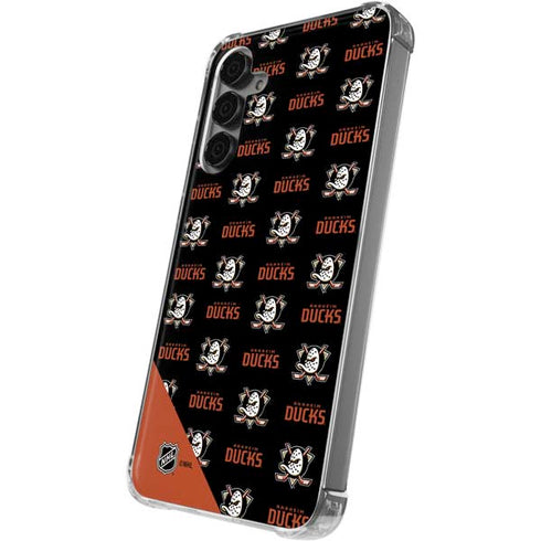 NHL Anaheim Ducks Pattern Galaxy S24 Plus Clear Case